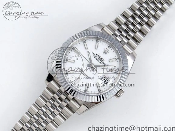MiroTime 0112 Datejust 41mm 126234 904L Steel HGF 1:1 Best Edition White Dial on SS Bracelet VR Compact 1464